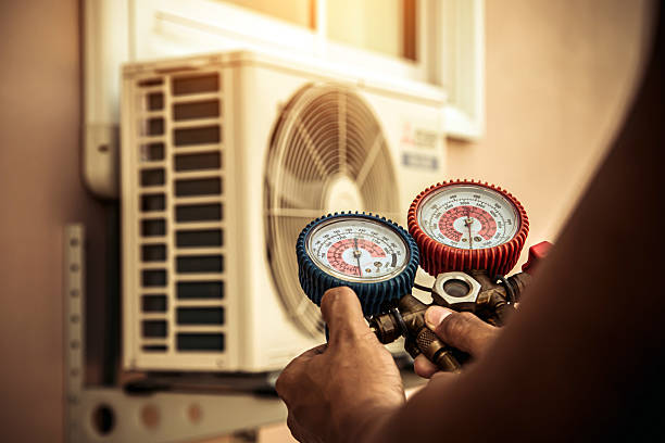 Professional Air Conditioning Service technician working in Croydon, PA